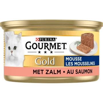 Gourmet Gold Mousse Kattenvoer nat met Zalm