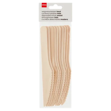 HEMA Messen Hout - 10 stuks
