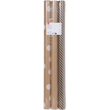 cadeaupapier multipack kraft 3x