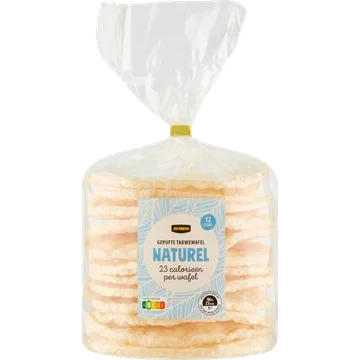 Jumbo Gepofte Tarwewafel Naturel 12 Stuks