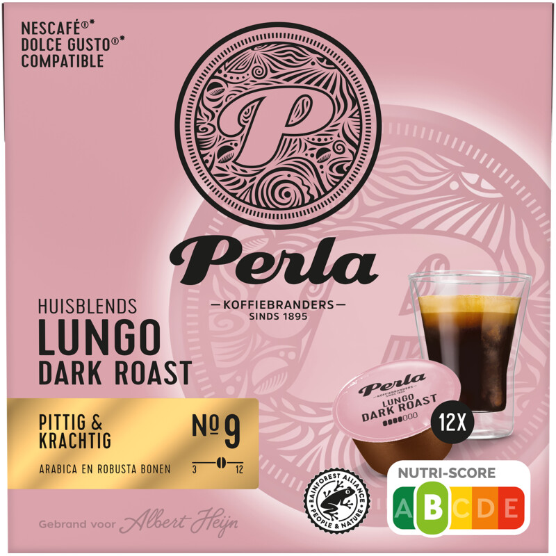 Perla Huisblends Dolce gusto compatible lungo dark roast