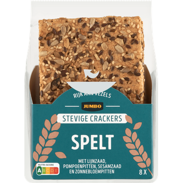 Jumbo Stevige Crackers Spelt 8 Stuks