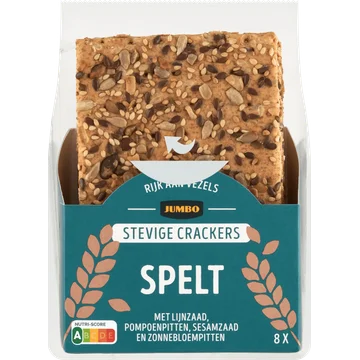 Jumbo Stevige Crackers Spelt 8 Stuks