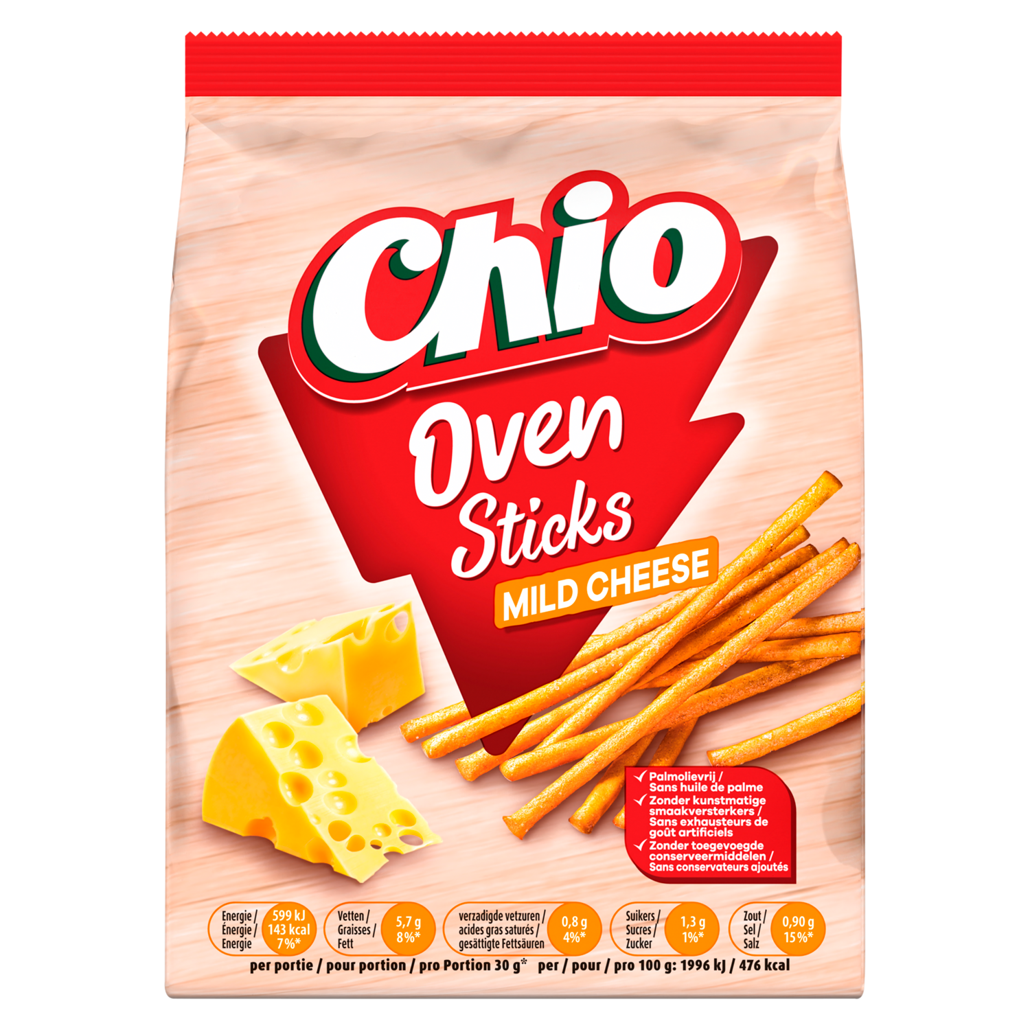 Chio Oven Sticks Mild Cheese 160 g