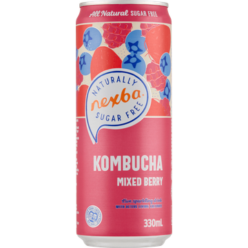 Nexba Kombucha Mixed Berry Blik 330 ML