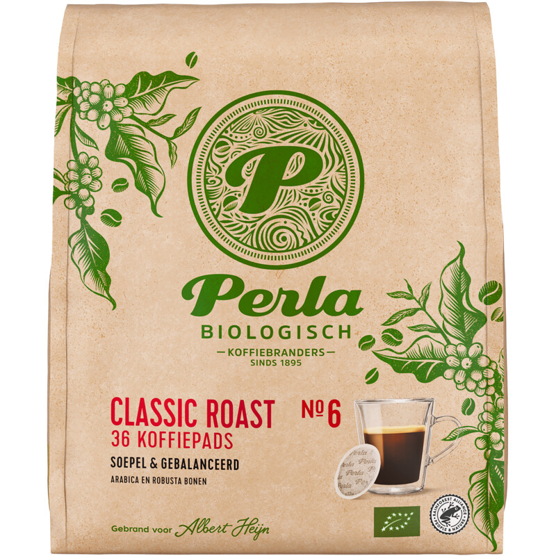 Perla Biologisch Classic roast koffiepads