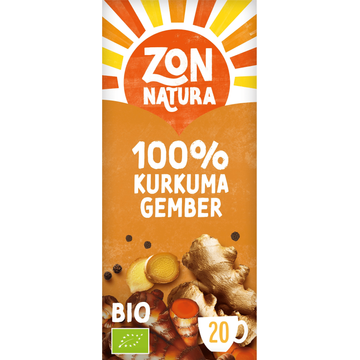 Zonnatura 100% kurkuma gember kruideninfusie