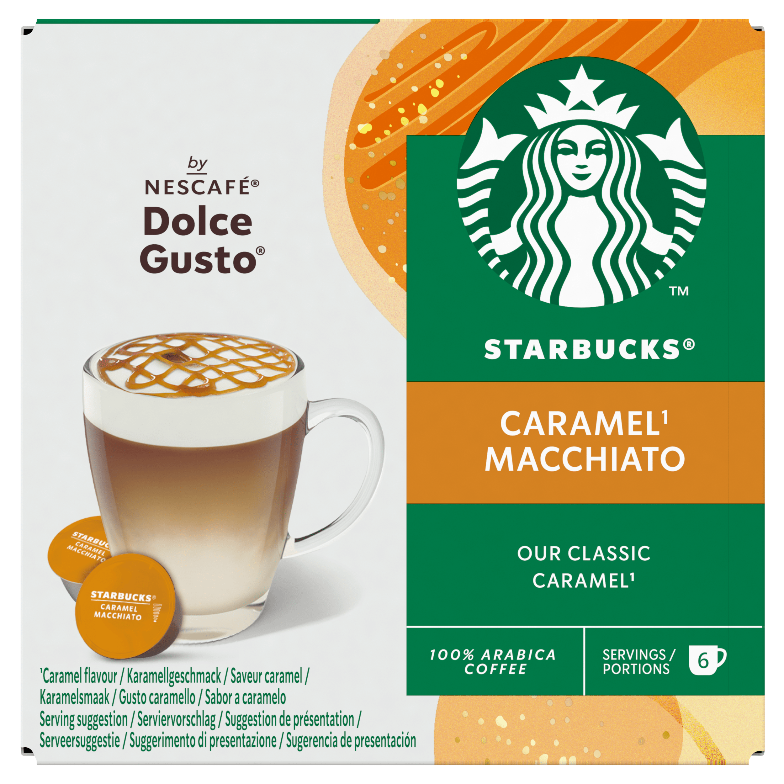 Starbucks Dolce gusto compatible macchiato caramel