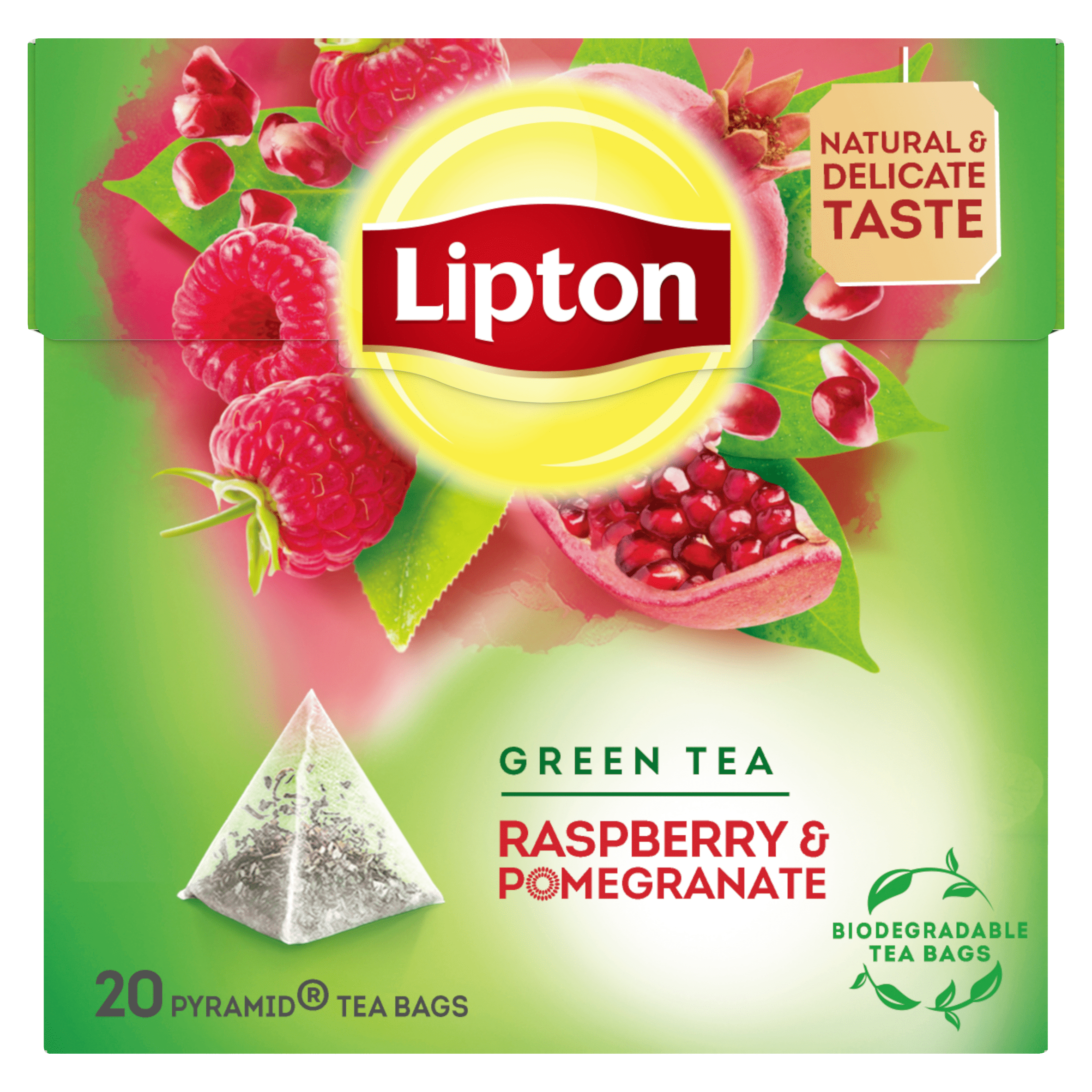 Lipton Raspberry & pomegranate green tea