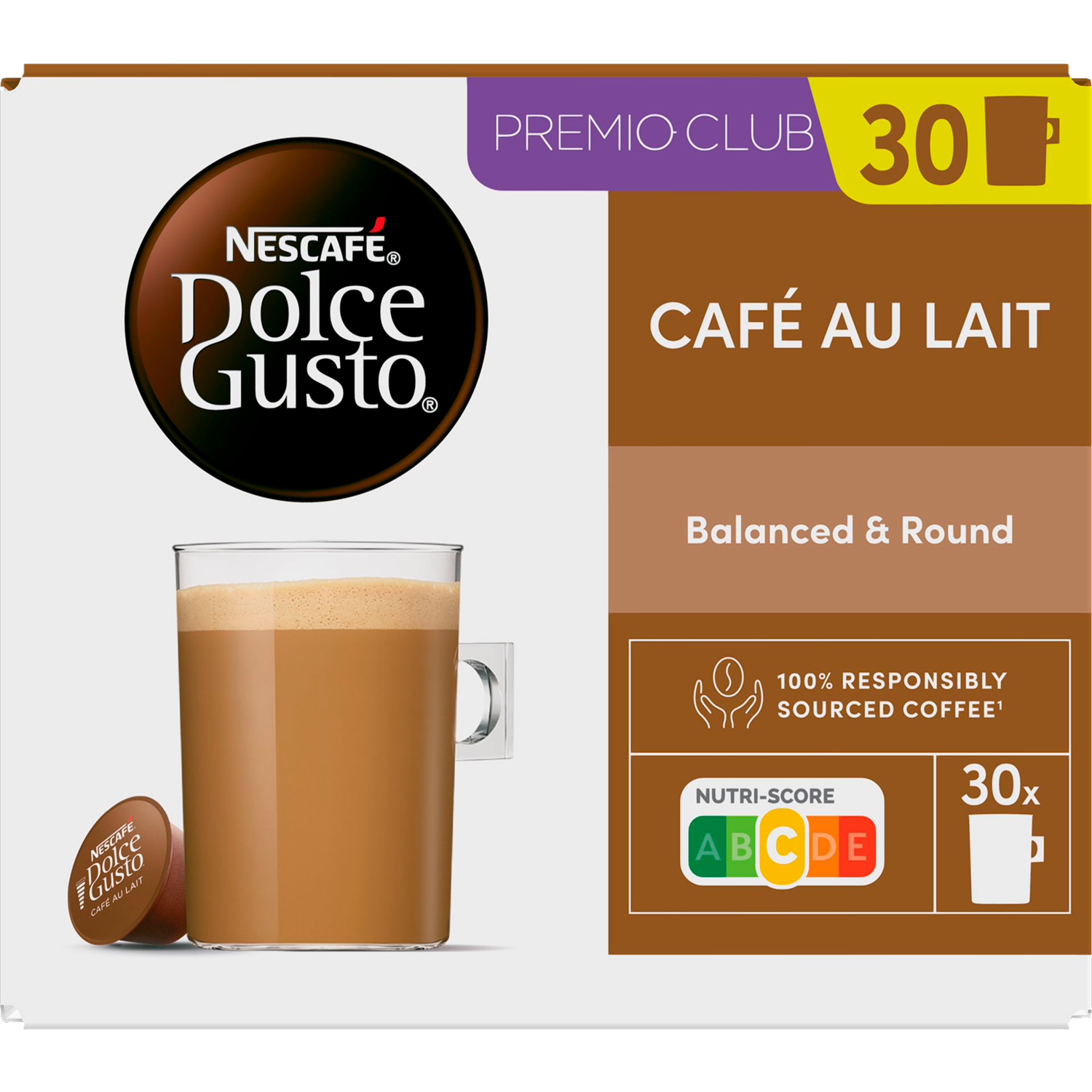 Nescafé Dolce Gusto Café au lait capsules