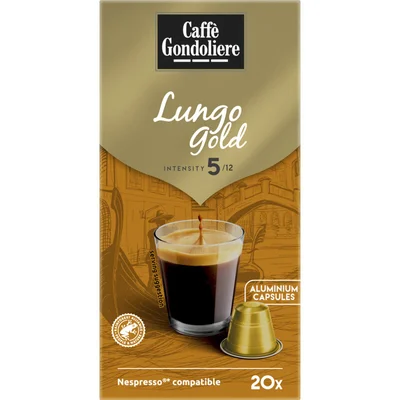 Caffè Gondoliere Lungo gold capsules