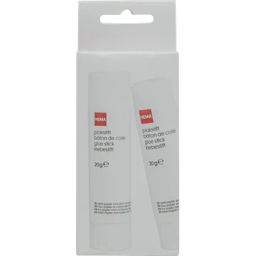 HEMA Plakstiften 20g 2 Stuks