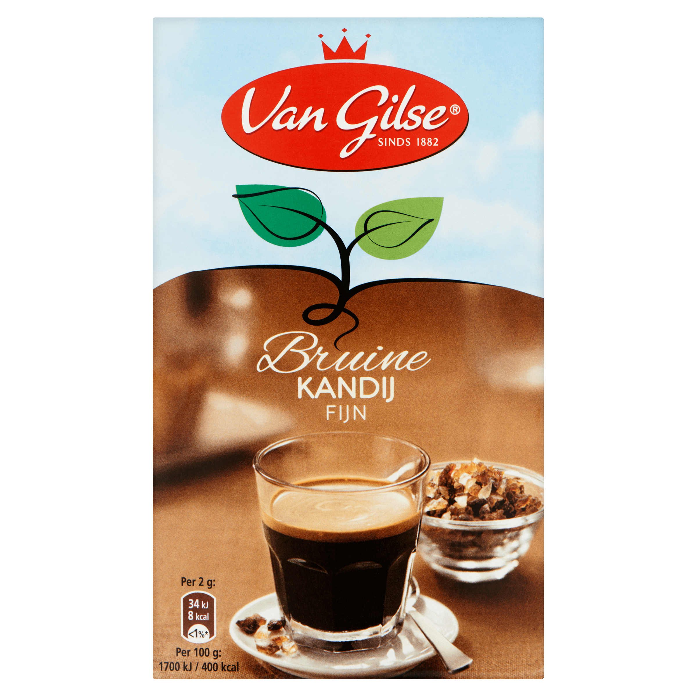 Van Gilse Bruine Kandij Fijn 500 g