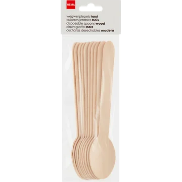 HEMA Lepels Hout - 10 Stuks