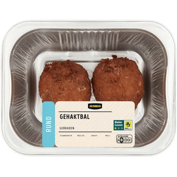Jumbo Gebraden Gehaktbal Rund 2 Stuks