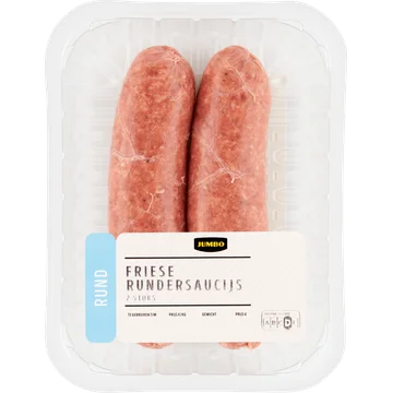 Jumbo Friese Rundersaucijs 2 Stuks