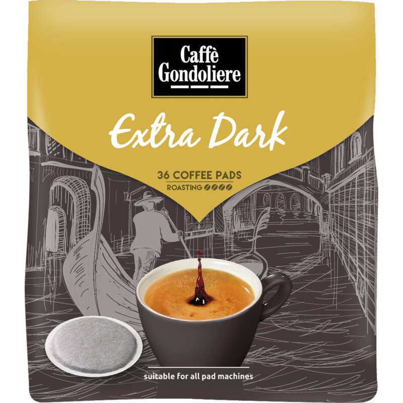 Caffè Gondoliere Extra dark coffee pads