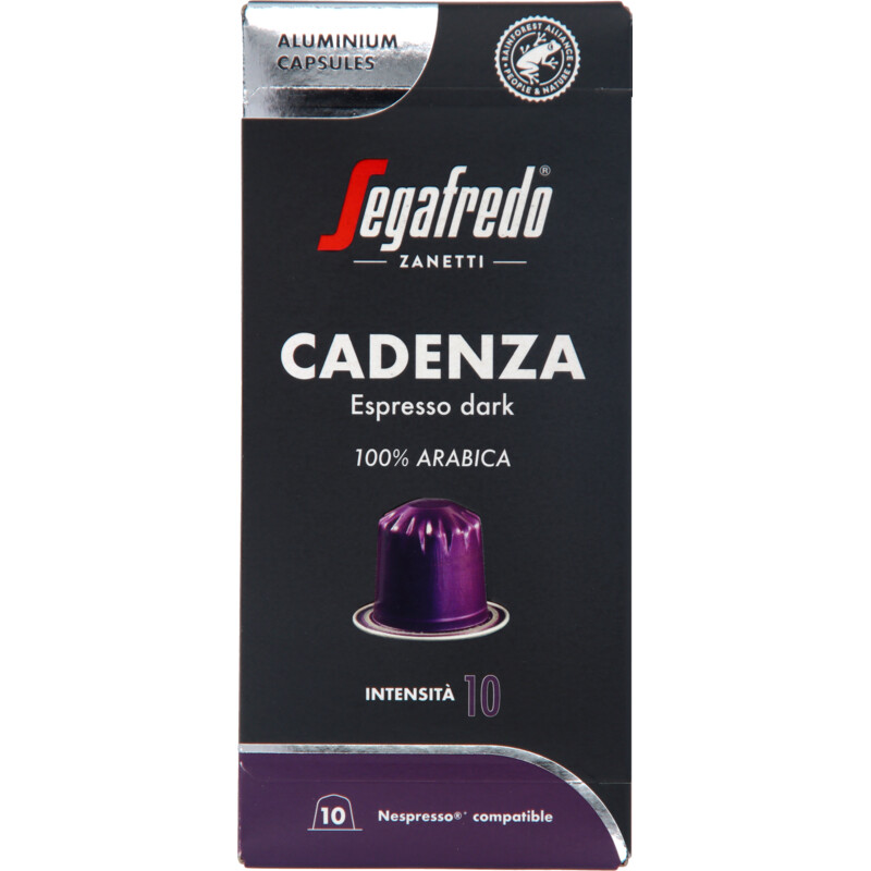 Segafredo Cadenza espresso dark capsules