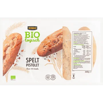 Jumbo Βiologisch - Spelt Pistolet - 4 Stuks