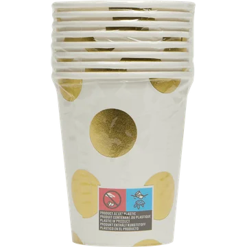 HEMA Bekers Gouden Stip 8 Stuks