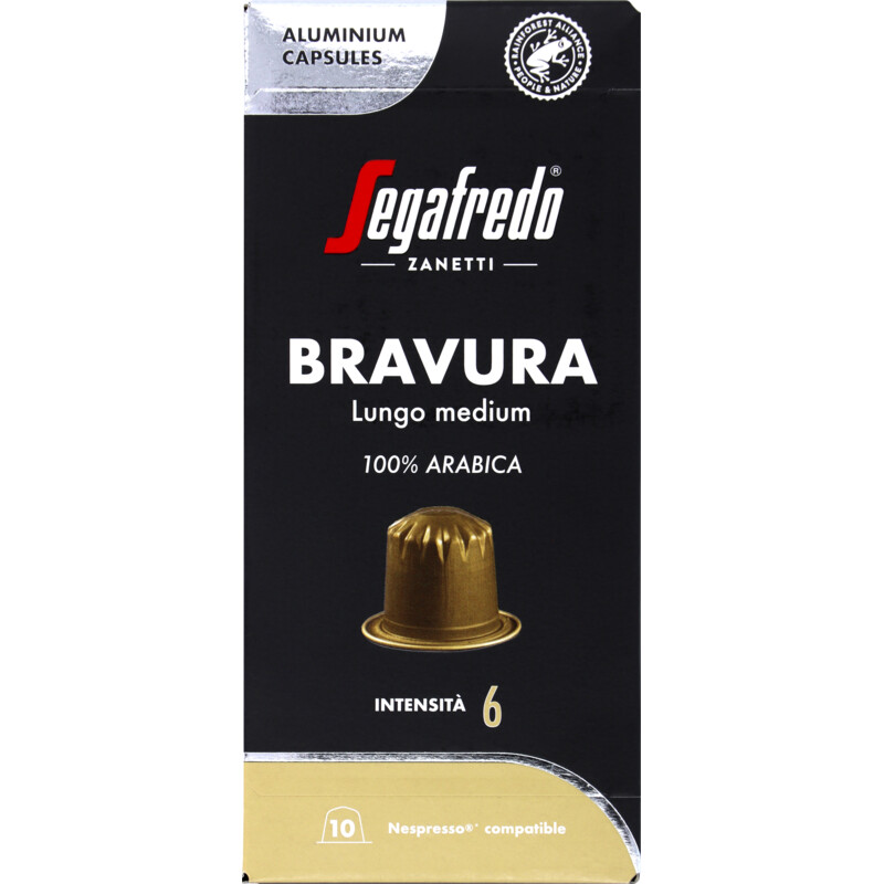 Segafredo Bravura lungo medium capsules