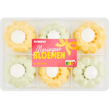 Jumbo Meringue Bloemen met Vanillesmaak 115 g