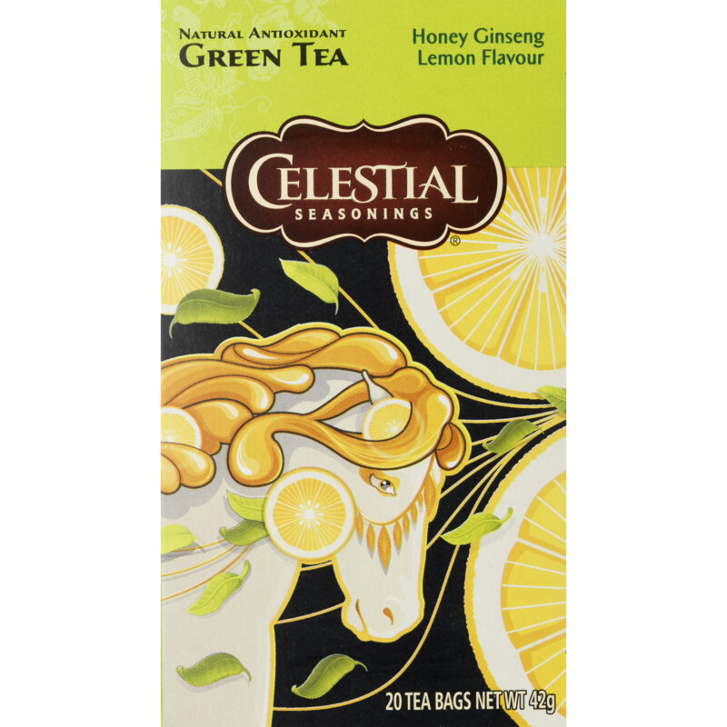 Celestial Seasonings Honey ginseng lemon green tea
