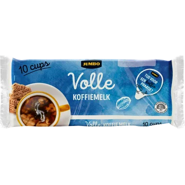 Jumbo Volle Koffiemelk Cups 10 Stuks