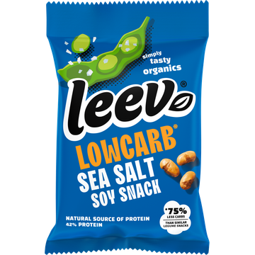 Leev® bio LOWCARB soy snack sea salt 45g