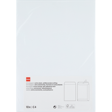 HEMA Enveloppen Extra Sterk C4 10 Stuks