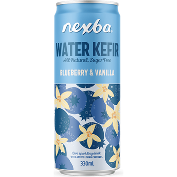Nexba Water Kefir Blueberry & Vanilla 330ML