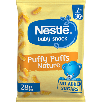 Nestle Baby Snack Puffy Puffs Natuur 7m-36m 28 g