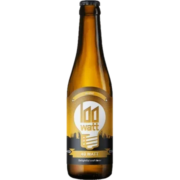 100 Watt - Blond 40 Watt - Fles - 330ML