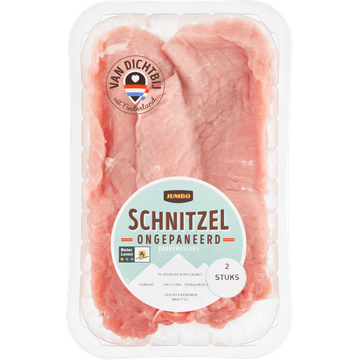 Jumbo Schnitzel Ongepaneerd Varkensvlees 2 Stuks