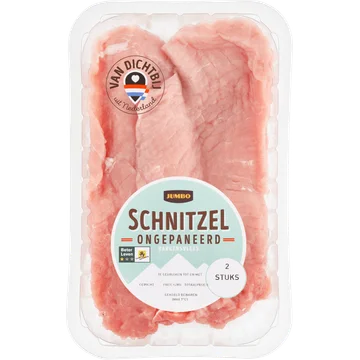 Jumbo Schnitzel Ongepaneerd Varkensvlees 2 Stuks