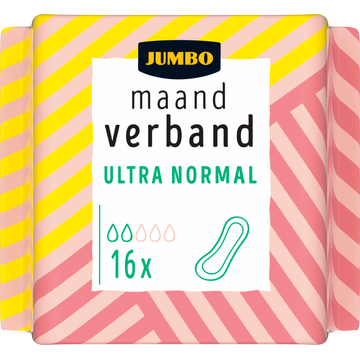 Jumbo Maandverband Ultra Normal 16 Stuks
