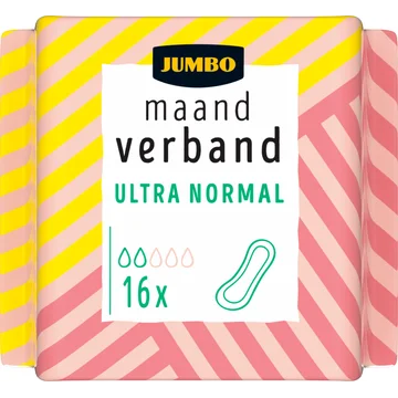 Jumbo Maandverband Ultra Normal 16 Stuks