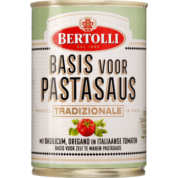 Bertolli Basis voor Pastasaus Tradizionale met Basilicum, Oregano en Italiaanse Tomaten 400 g