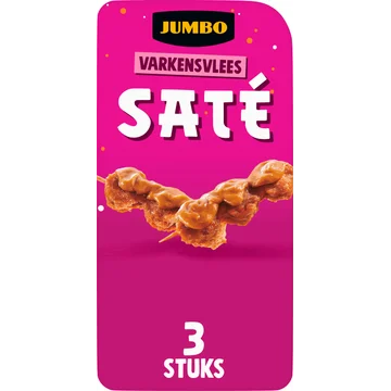 Jumbo Satéstokjes Varkensvlees 3 Stuks