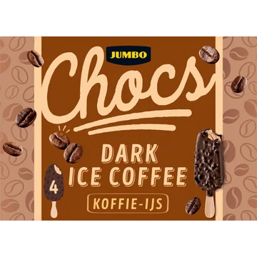 Jumbo Chocs Dark Ice Coffee 4 Stuks