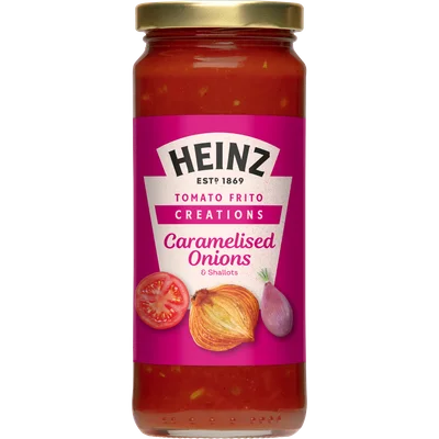 Heinz Tomato Frito® Creations met gekarameliseerde uien & sjalotten