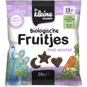 De Kleine Keuken Biologische Fruitjes met Abrikozen 20 g