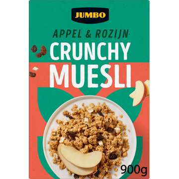 Jumbo Crunchy Muesli Appel & Rozijn 900g