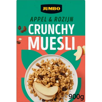 Jumbo Crunchy Muesli Appel & Rozijn 900g