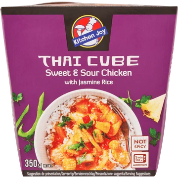 Thai Cube Sweet & Sour Chicken met Jasmijnrijst 350g