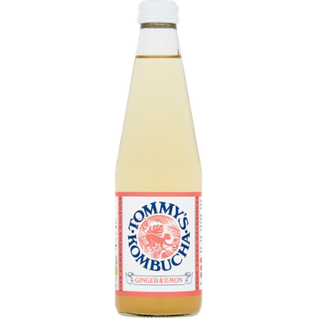 Tommy's Kombucha Ginger & Lemon 33 cl