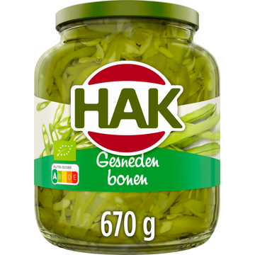 Hak Gesneden Bonen Bio 670 g