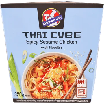 Thai Cube Spicy Sesame Chicken met Noedels 320g