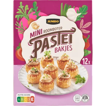 Jumbo Mini Roomboter Pasteibakjes 12 Stuks