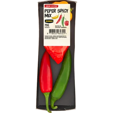 Jumbo Peper Spicy Mix Zeer Pittig 75 g